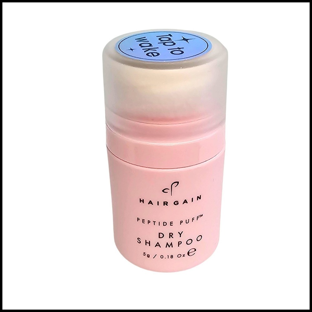 Hair Gain Peptide Puff Dry Shampoo Tap to Wake 5g / 0.18 oz Pink